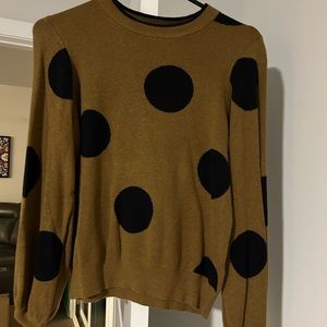 Who What Wear size small polka dot sweater